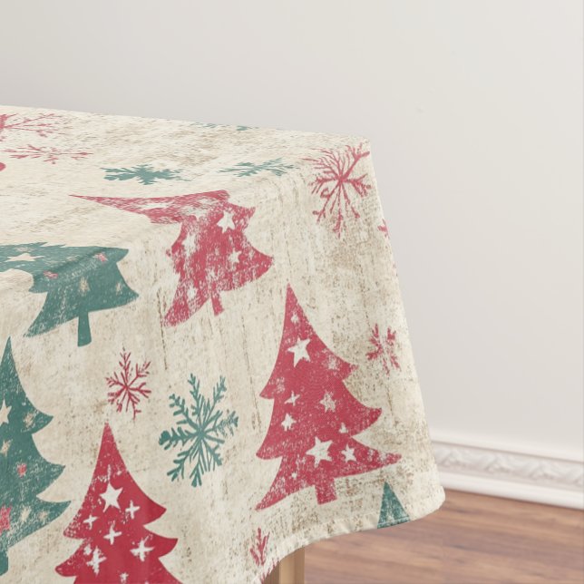 Hübsches Shabby Chic Weihnachtsbaum Tischdecke (Beispiel)