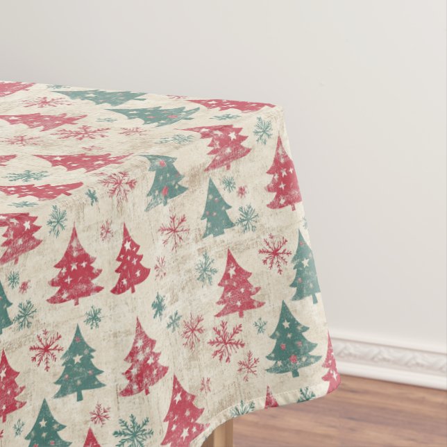 Hübsches Shabby Chic Weihnachtsbaum Tischdecke (Beispiel)