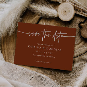 Hübsches Skript Save the Date Hochzeitsankündigung Einladung