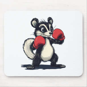 Hübsches Skunk-Kostüm mit Boxen-Mitten Mousepad