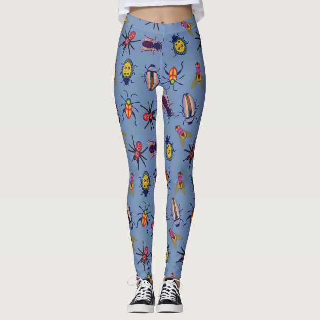 Hübsches Sommermuster Leggings (Vorderseite)