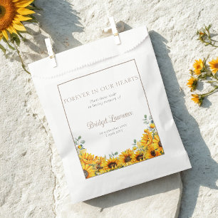 Hübsches Sonnenblumen-Begräbnis-Samenpäckchen Geschenktütchen