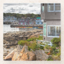 hübsches Strandhaus Glasuntersetzer