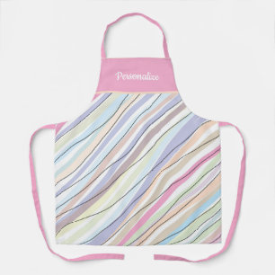 Hübsches, süßes, pastellrosa abstraktes Designmust Schürze