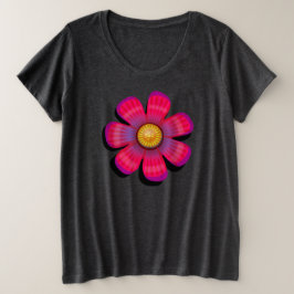 Hübsches T-Shirt der rosa Blume