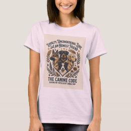Hübsches T-Shirt für Hunde liebende Mädchen im äst