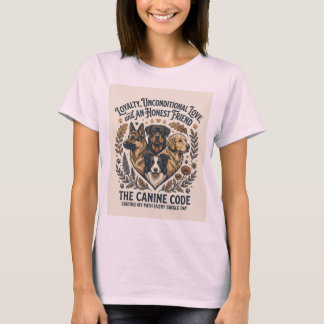 Hübsches T-Shirt für Hunde liebende Mädchen im äst