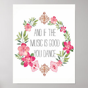 Hübsches Tanz-Plakat Poster