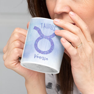 Hübsches Taurus Astrologie Signieren Personalisier Kaffeetasse