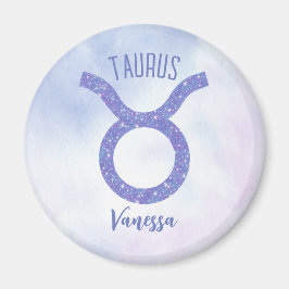 Hübsches Taurus Astrologie Signieren Personalisier Magnet