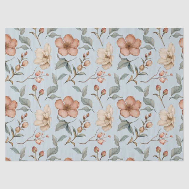 Hübsches Tee-Rose-Tissue Seidenpapier (Vorderseite)