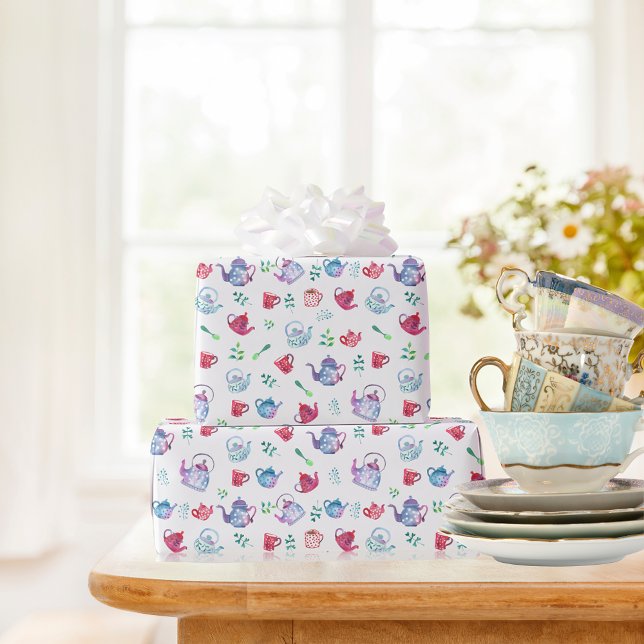 Hübsches Teeparty-Muster Geschenkpapier (Von Creator hochgeladen)