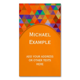 Hübsches Triangle-Muster I + Ihre Ideen Magnetische Visitenkarte