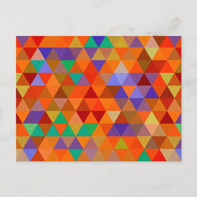 Hübsches Triangle-Muster I + Ihre Ideen Postkarte (Vorderseite)