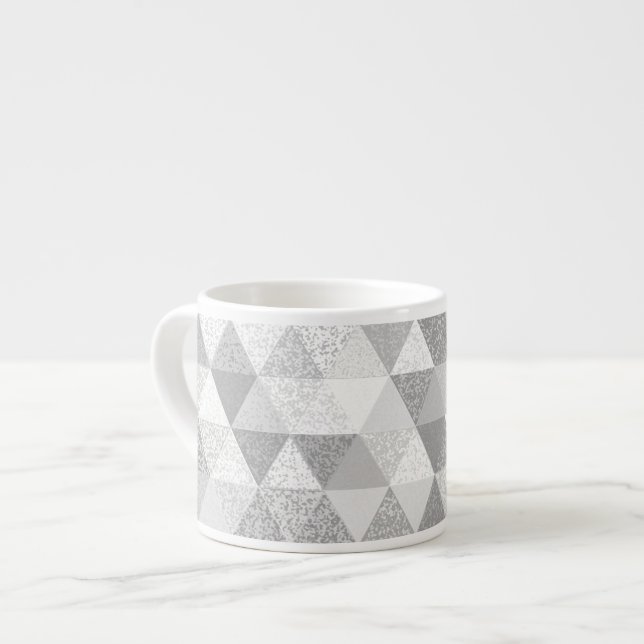 Hübsches Triangle-Muster II + Ihre Ideen Espressotasse (Vorderseite Links)