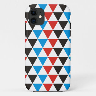 Hübsches Triangle-Muster schwarz blau + Ihre Idee Case-Mate iPhone Hülle