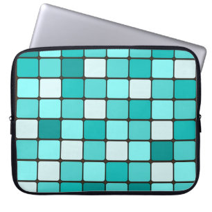 Hübsches Türkis-Aqua-aquamarines Laptopschutzhülle