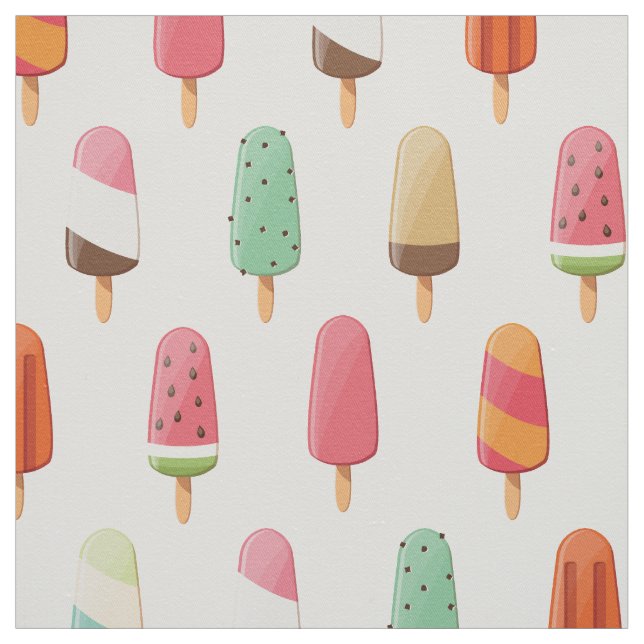 Hübsches und niedliches Eis Stoff (Muster)