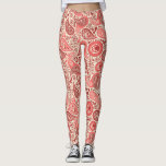 Hübsches Verziert-rosa Paisley-Muster Leggings<br><div class="desc">Hübsches, elegantes Paisley-Muster in Rosatönen.</div>