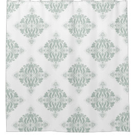 Hübsches Viktorianisches Muster der Blumenkunst Duschvorhang