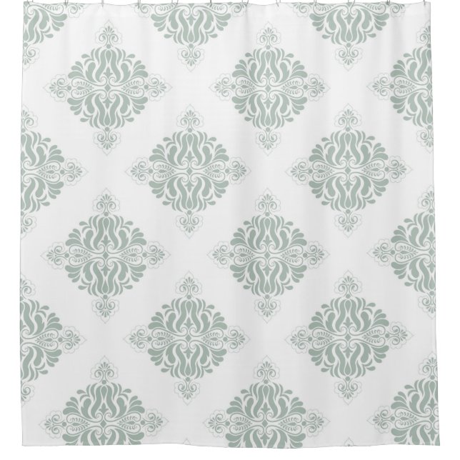 Hübsches Viktorianisches Muster der Blumenkunst Duschvorhang (Vorderseite)