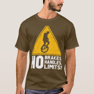 Hübsches Vintages Einrad-Sprichwort mit Gelb Tr T-Shirt