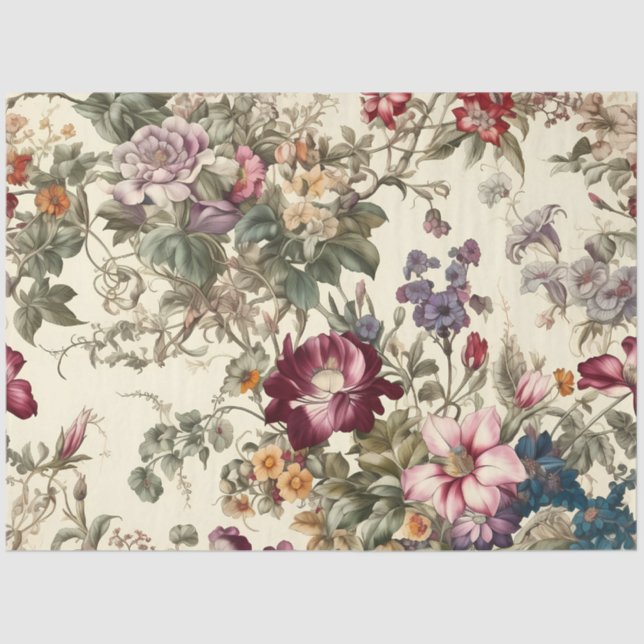 Hübsches Vintages Inspiriertes Dekoupage Tissue Pa Seidenpapier (Vorderseite)