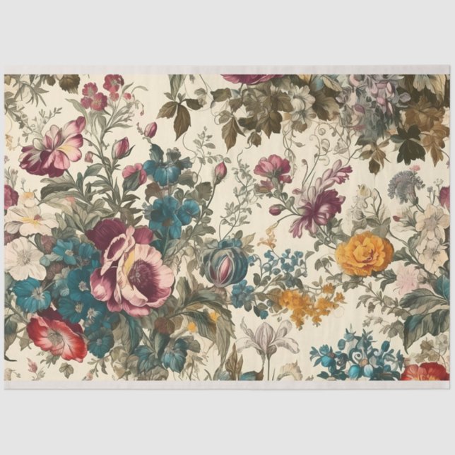 Hübsches Vintages Inspiriertes Dekoupage Tissue Pa Seidenpapier (Vorderseite)