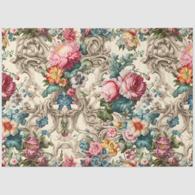 Hübsches Vintages Inspiriertes Dekoupage Tissue Pa Seidenpapier (Vorderseite)