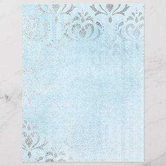 Hübsches Vintages Silber- und Blue-Scrapbook