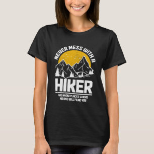 Hübsches Wandern mit Vintagem Hiker-Berg nie Schla T-Shirt