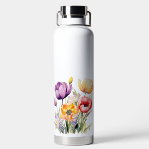 HÜBSCHES WASSERFARBENSPRING TULIP BOUQUET TRINKFLASCHE