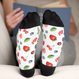 Hübsches Watercolor Berry Muster Socken