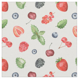 Hübsches Watercolor Berry Muster Stoff