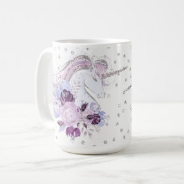 Hübsches Watercolorunicorn-Duo Kaffeetasse