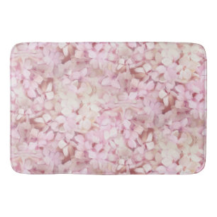 Hübsches Weibchen Moderne Blush Pink Hydrangea Fl Badematte