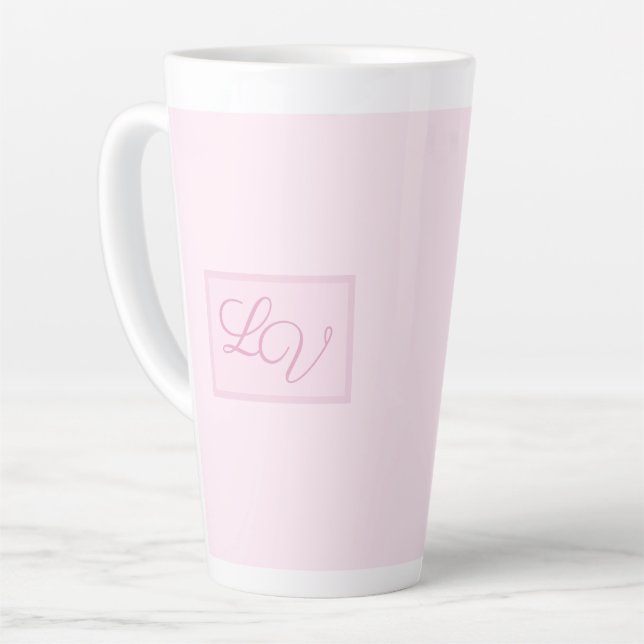 Hübsches Weich rosa und rot Milchtasse (Linke Ecke)