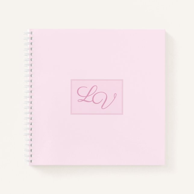 Hübsches Weich rosa und rot Notizbuch (Vorderseite)