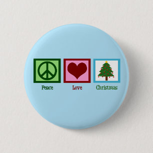 Hübsches Weihnachtsbaum-blaues Button