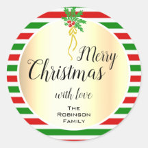 Hübsches Weihnachtsdesign Gold mit Mistletoe