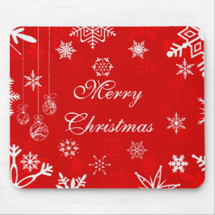 Hübsches Weihnachtsmousepad mit Schneeflocken Mousepad