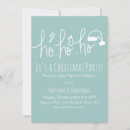 Hübsches WeihnachtsParty Minzhandschrift Einladung