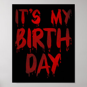 Hübsches Wetter zum Geburtstag für Horror Thriller Poster