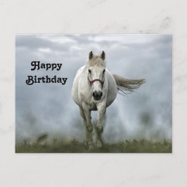 Hübsches White Horst Cloud Foto Geburtstag Postkarte