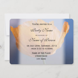 hübsches Wildgelbes MohnblütenParty Einladung