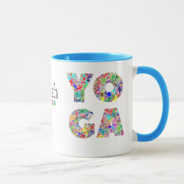 Hübsches Yoga-Geschenk Tasse mit Individuelle Name