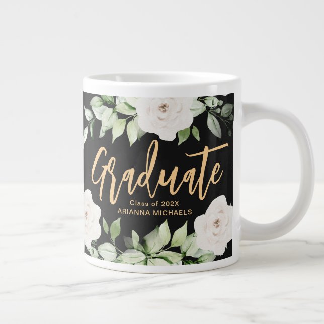 Hübsches zweiseitiges Musterskript Jumbo-Tasse (Rechts)