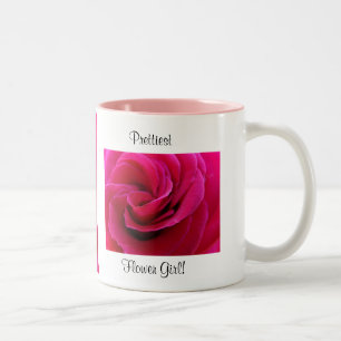 Hübschestes Blumenmädchen Tasse Rosa Rose Blumen H
