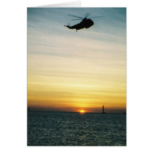 Hubschrauber bei Sunset