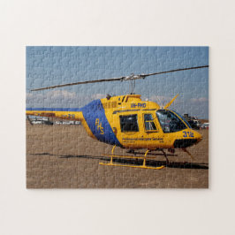 Hubschrauber (blau und gelb) puzzle